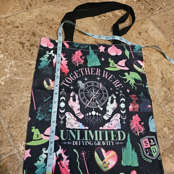 Colorful Canvas tote bag from the Musical Wicked - Picture 4 of 4